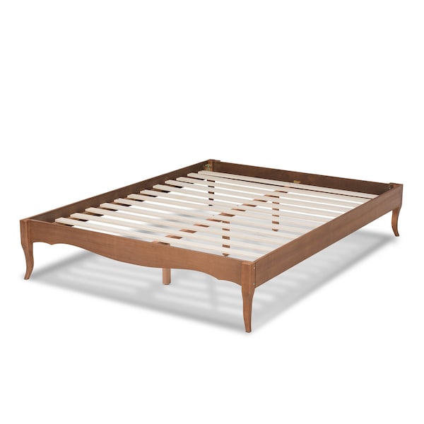 Baxton Studio Marieke VAsh Walnut Finished Full Size Wood Bed Frame - 159-9806