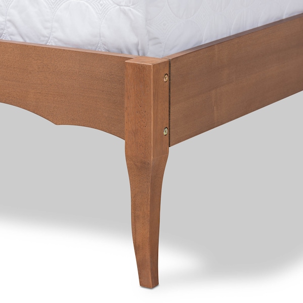 Baxton Studio Marieke VAsh Walnut Finished Full Size Wood Bed Frame - 159-9806
