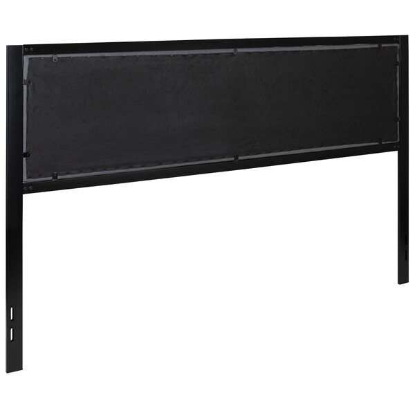 Flash Furniture King Tufted Metal Headboard in Dark Gray Fabric - HG-HB1725-K-DG-GG