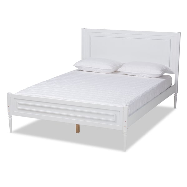 Baxton Studio Daniella ModernWhite Finished Wood Platform Bed-Full - 193-11520-ZORO