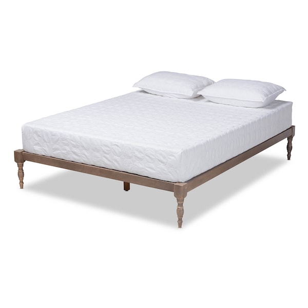 Baxton Studio Iseline Antique Oak Finished Wood Full Size Platform Bed Frame - 160-10033