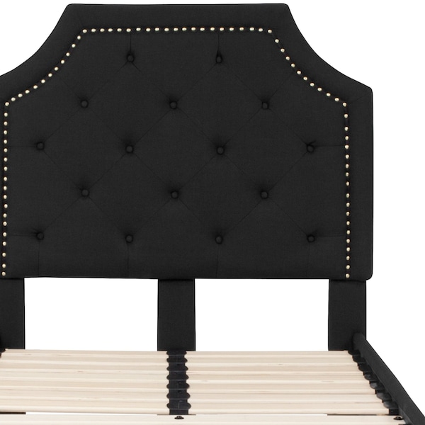 Flash Furniture Brighton Twin Platform Bed, Black - SL-BK4-T-BK-GG