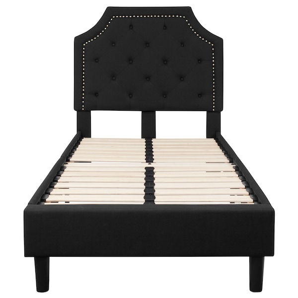 Flash Furniture Brighton Twin Platform Bed, Black - SL-BK4-T-BK-GG