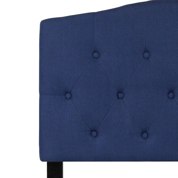 Flash Furniture Cambridge Headboard, Twin Size, Navy Fbrc - HG-HB1708-T-N-GG