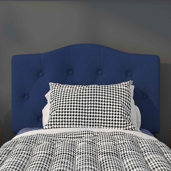 Flash Furniture Cambridge Headboard, Twin Size, Navy Fbrc - HG-HB1708-T-N-GG