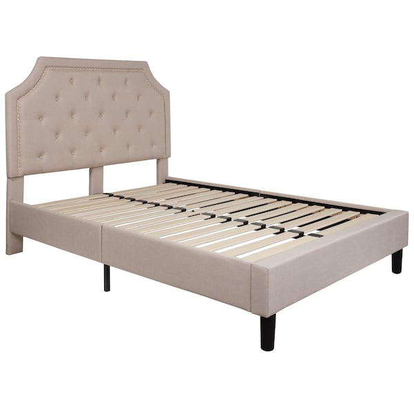 Flash Furniture Brighton Full Platform Bed, Beige - SL-BK4-F-B-GG