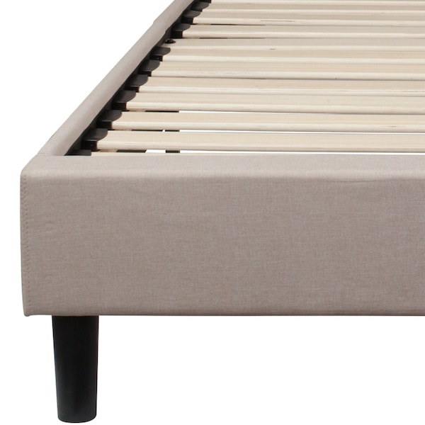 Flash Furniture Brighton Full Platform Bed, Beige - SL-BK4-F-B-GG