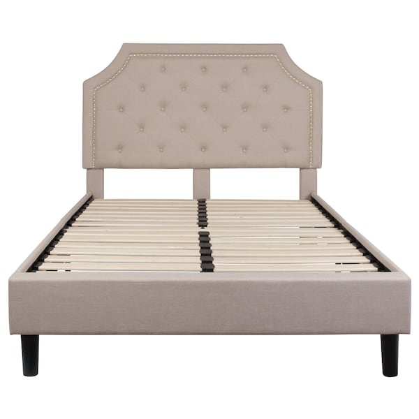 Flash Furniture Brighton Full Platform Bed, Beige - SL-BK4-F-B-GG