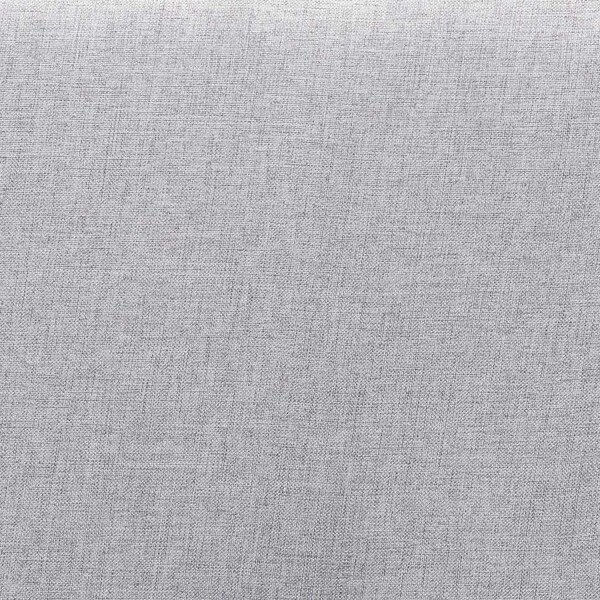 Baxton Studio Linn Mid-Century Light Grey Fabric Upholstered and Walnut Brown Finished Wood Platform Bed-Twin - 191-11530-11159-ZORO