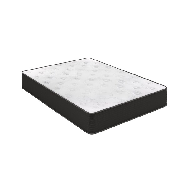 Flash Furniture Dream Cooling Gel 10 Inch Foam and Pocket Spring Hybrid Mattress, Full Mattress in a Box - BS-E230P-R-F-10-C-BK-GG