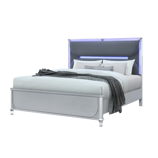 Global Furniture Usa Contemporary Lando Silver King Bed - 6693