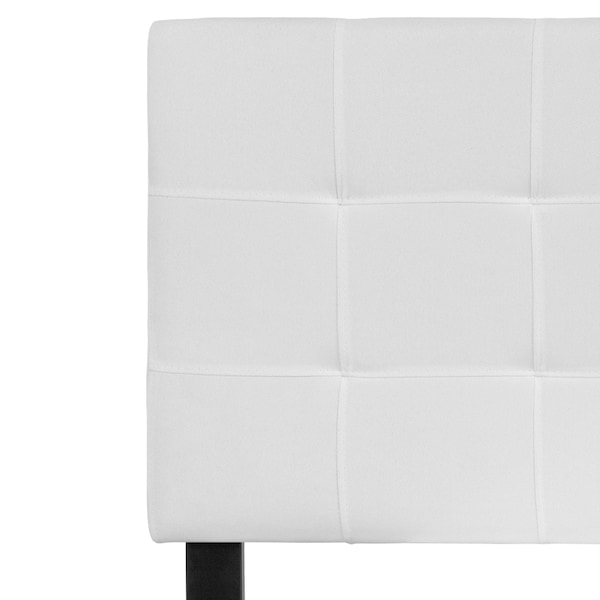 Flash Furniture Full Bedford, Headboard, White Fabric - HG-HB1704-F-W-GG