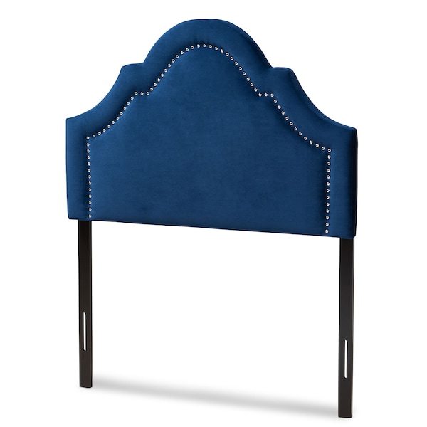 Baxton Studio Rita Royal Blue Velvet Upholstered Twin Size Headboard - 155-9335