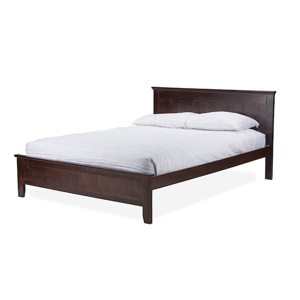 Baxton Studio Spuma Cappuccino Wood Contemporary Full-Size Bed - 113-6104