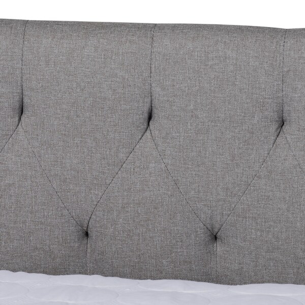 Baxton Studio Delora Light Grey Full Size Daybed with Roll-Out Trundle Bed - 158-9662