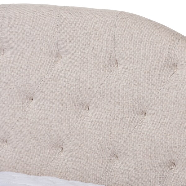 Baxton Studio Eliza Light Beige Upholstered Full Size Daybed - 147-8721