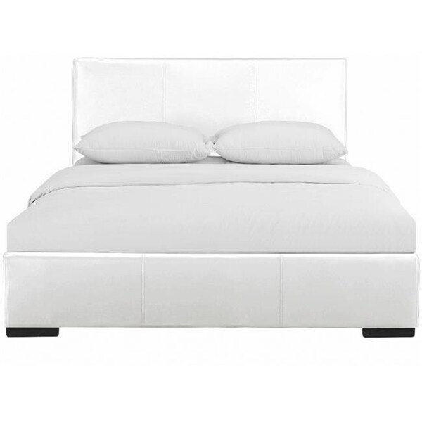 Camden Isle Camden Isle 86345 in. indes Upholstered Platform Bed; White; King Size - 85.4 x 79 x 34.8 in. - 86345