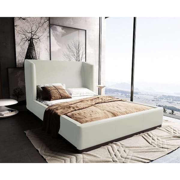 Manhattan Comfort Lenyx Full-Size Bed in Cream - BD008-FL-CR
