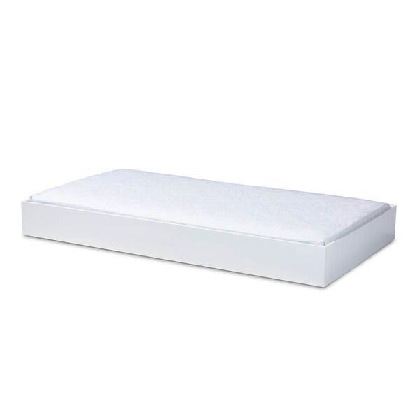 Baxton Studio Renata White Finished Wood Twin Size Trundle - 158-9659