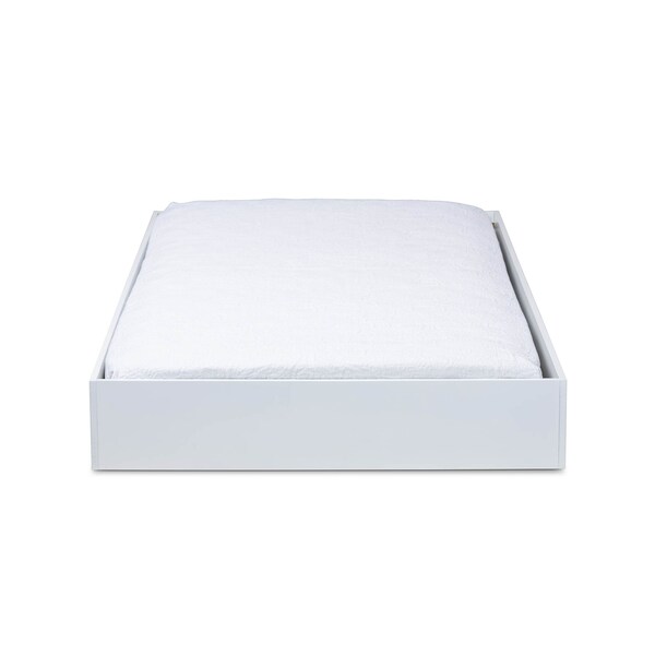 Baxton Studio Renata White Finished Wood Twin Size Trundle - 158-9659