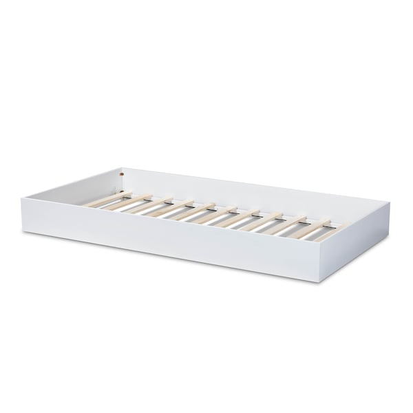 Baxton Studio Renata White Finished Wood Twin Size Trundle - 158-9659