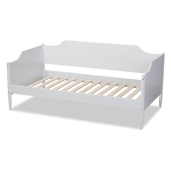 Baxton Studio Alya White Finished Wood Twin Size Daybed - 168-10830