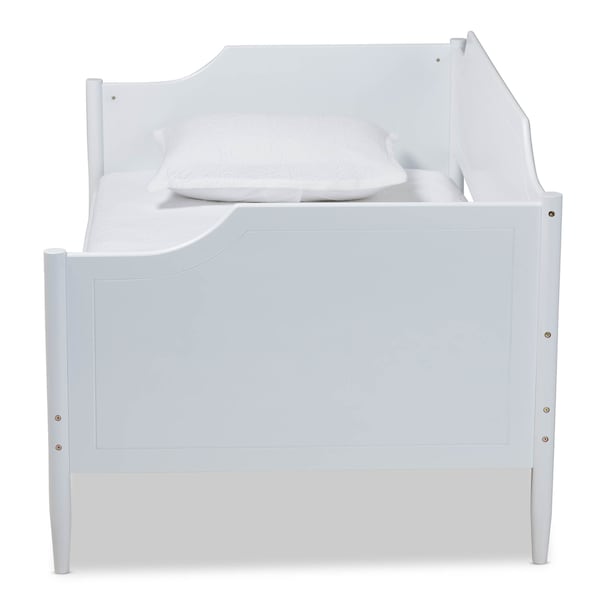 Baxton Studio Alya White Finished Wood Twin Size Daybed - 168-10830