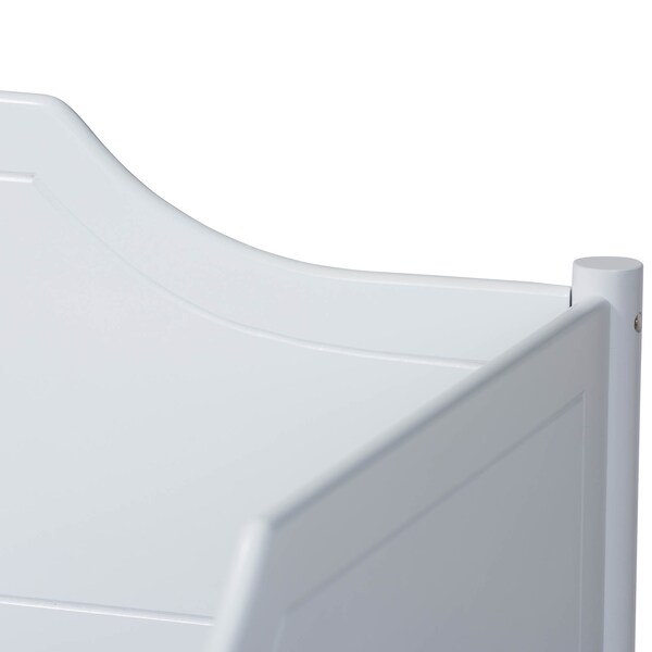 Baxton Studio Alya White Finished Wood Twin Size Daybed - 168-10830
