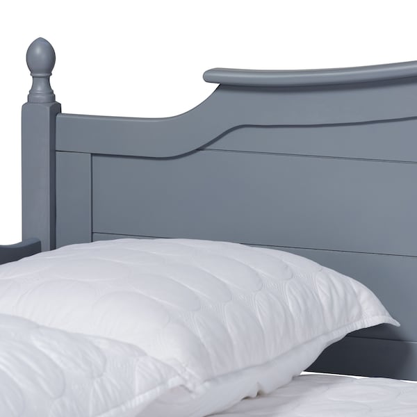 Baxton Studio Mara Cottage Farmhouse Grey Finished Wood Full Size Daybed with Roll-out Trundle Bed - 181-11170-ZORO