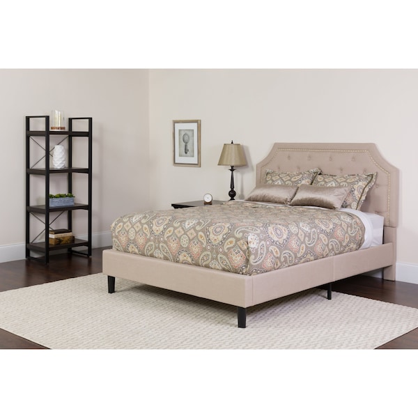 Flash Furniture Brighton Twin Platform Bed Set, Beige - SL-BM-1-GG
