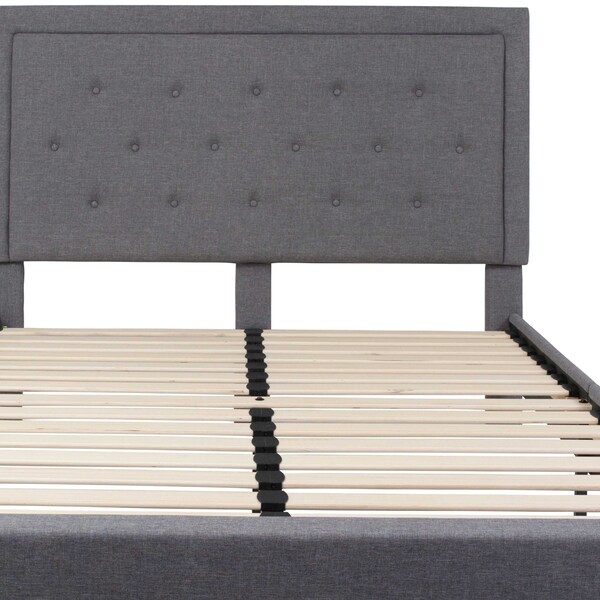 Flash Furniture Roxbury Queen Platform Bed, Light Gray - SL-BK5-Q-LG-GG