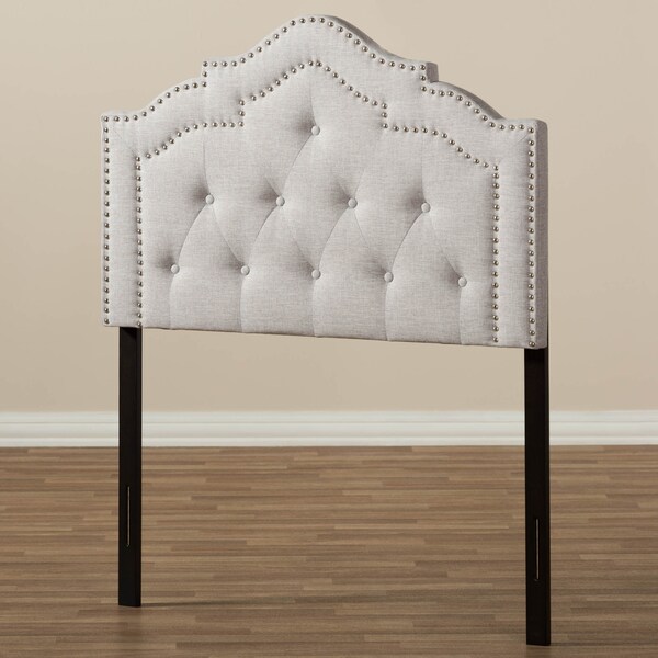 Baxton Studio Edith Modern Greyish Beige Twin Size Headboard - 142-7777