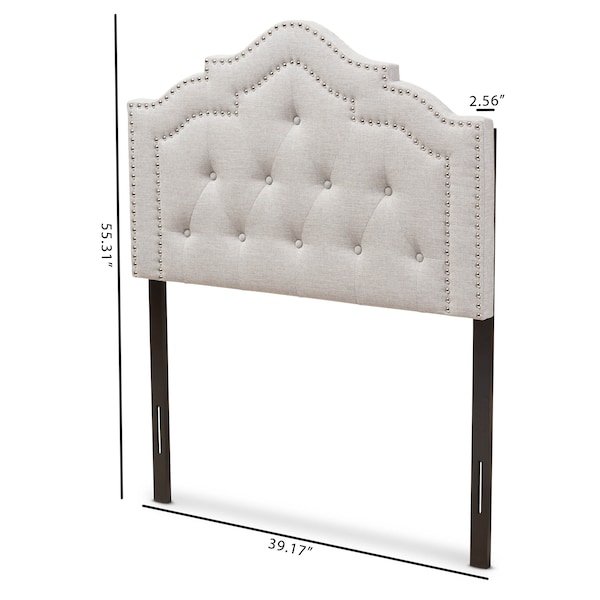 Baxton Studio Edith Modern Greyish Beige Twin Size Headboard - 142-7777