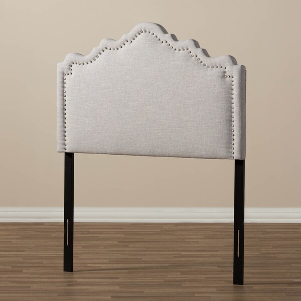 Baxton Studio Nadeen Modern Greyish Beige Twin Size Headboard - 134-7248