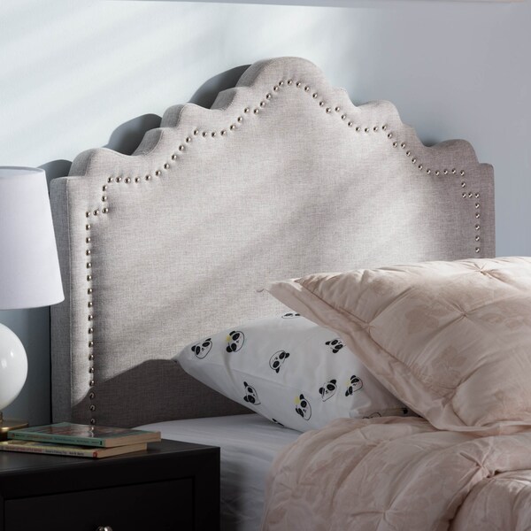 Baxton Studio Nadeen Modern Greyish Beige Twin Size Headboard - 134-7248