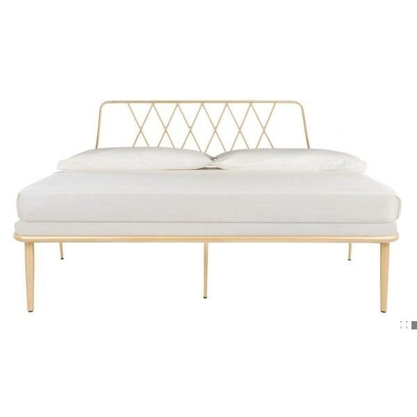 Safavieh Gatsby Queen Bed, Gold - BED6200A-Q