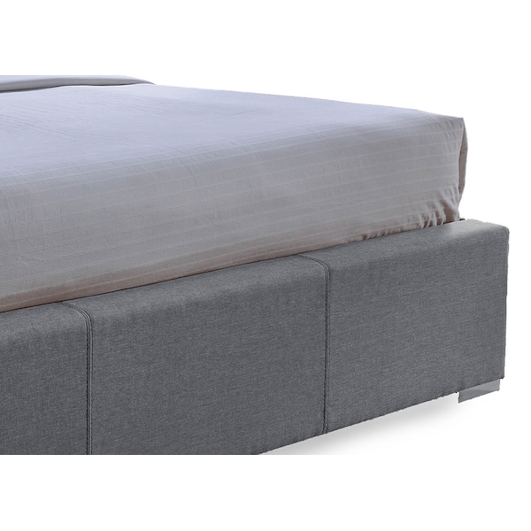Baxton Studio Sarter Grid-Tufted Upholstered Storage King-Size Bed with drawers - 114-6224