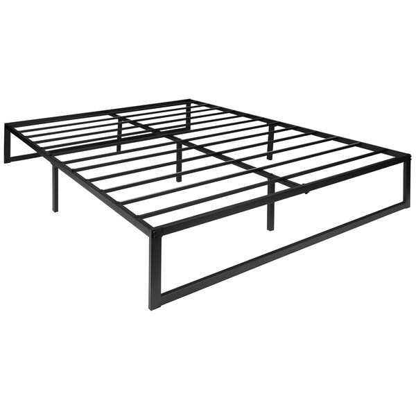 Flash Furniture Queen Platform Bed Frame and 12" Mattress Set - XU-BD10-12PSM-Q-GG