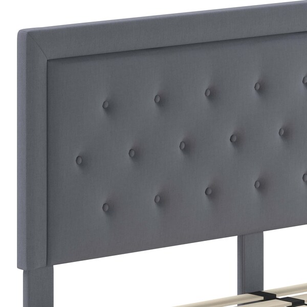 Flash Furniture Roxbury King Platform Bed, Light Gray - SL-BK5-K-LG-GG