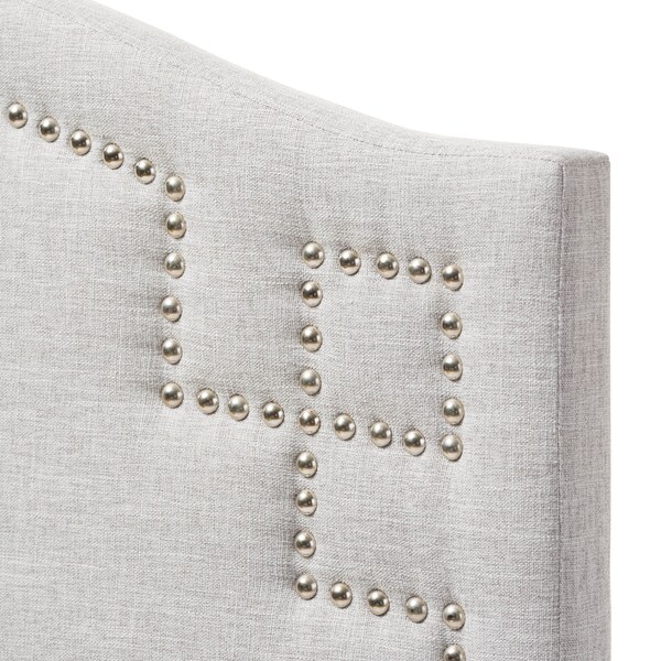 Baxton Studio Aubrey Modern Grayish Beige Upholstered Twin Size Headboard - 125-6981
