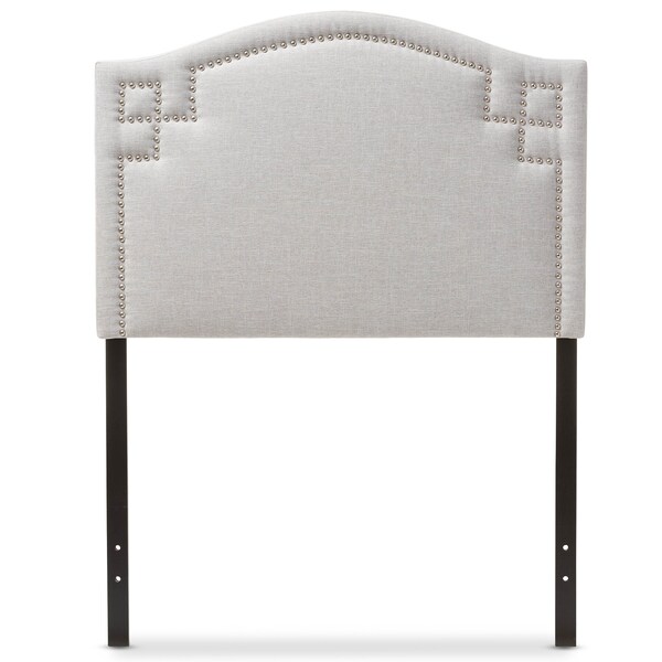Baxton Studio Aubrey Modern Grayish Beige Upholstered Twin Size Headboard - 125-6981