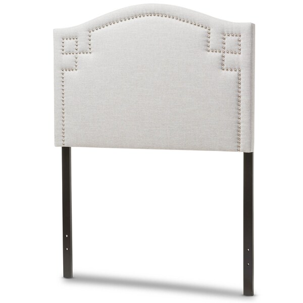 Baxton Studio Aubrey Modern Grayish Beige Upholstered Twin Size Headboard - 125-6981