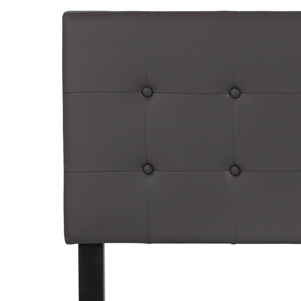 Flash Furniture Full Upholstered, Headboard, Gray Vinyl - HG-HB1705-F-GY-GG