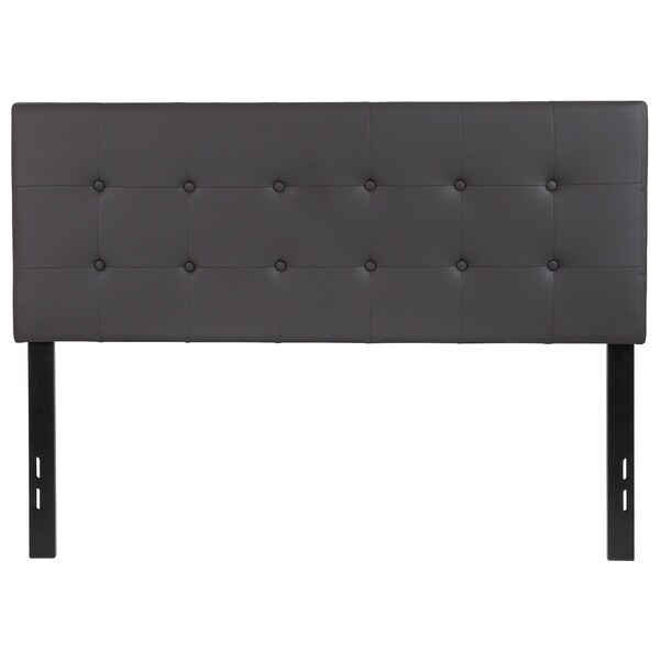 Flash Furniture Full Upholstered, Headboard, Gray Vinyl - HG-HB1705-F-GY-GG