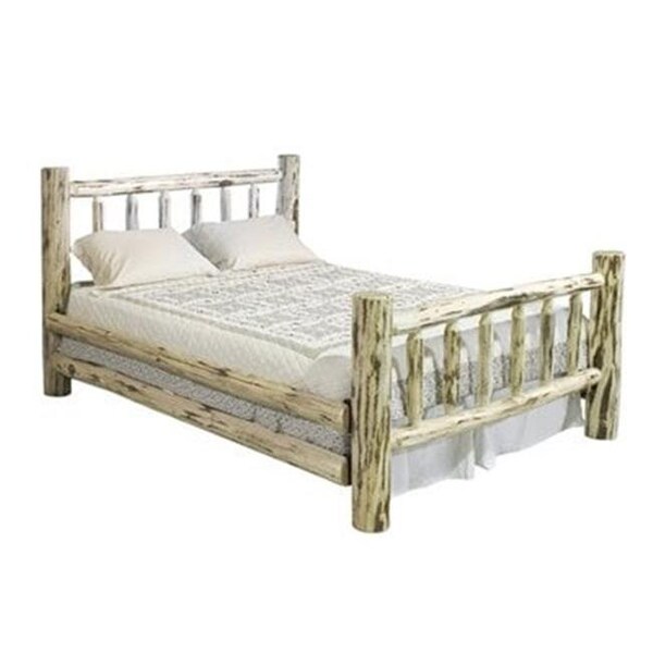 Montana Woodworks Montana Woodworks MWFBV Full Log Bed - Clear Lacquer - MWFBV