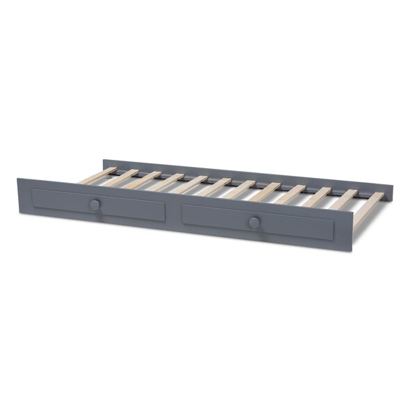 Baxton Studio Cintia Grey Finished Wood Twin Size Trundle - 158-9657