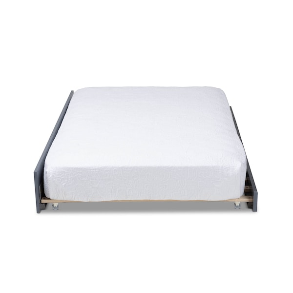 Baxton Studio Cintia Grey Finished Wood Twin Size Trundle - 158-9657
