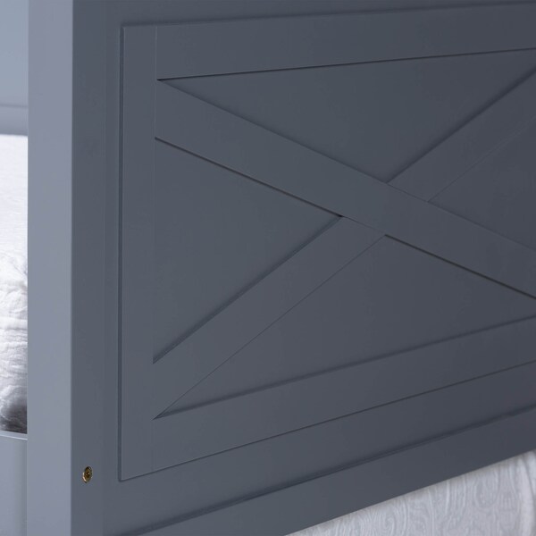 Baxton Studio Cintia Grey Finished Wood Twin Size Daybed with Trundle - 158-9643-9657