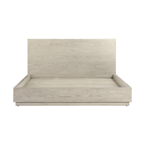 Armen Living Abbey King 4 Piece Bedroom Set in Gray Oak Wood - SETAJBDGRKG4A