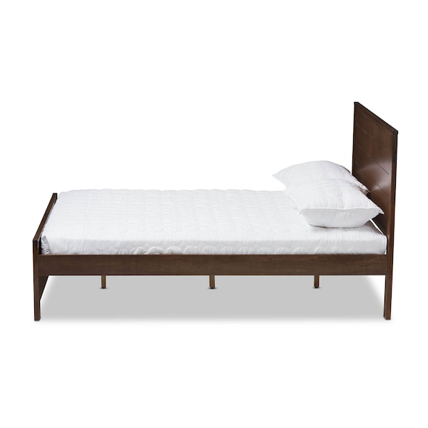 Baxton Studio Catalina Modern Brown-Finished Wood Full Platform Bed - 143-7861